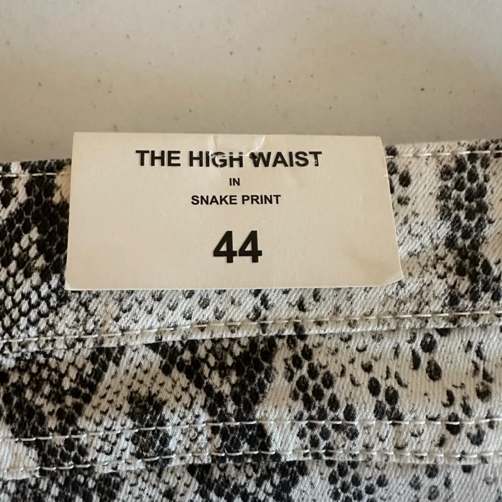 NWT Zara Woman 12 The High Waist‎ Slim Fit Skinny Leg Snake Print Jeans Pants
